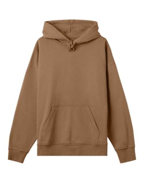 Mens Boxy Hoodie – True Blanks in Toffee Brown