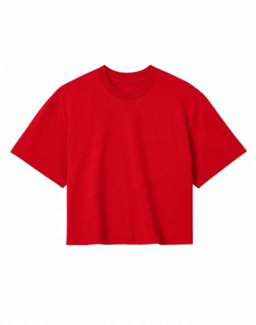 Womens Crop Top – True Blanks in True Red