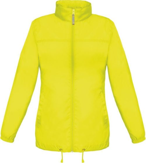 Ungefütterter Damen Windbreaker Sirocco /women – B&C in Ultra Yellow