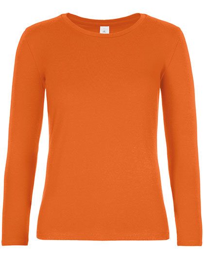 Women´s T-Shirt #E190 Long Sleeve – B&C BE INSPIRED in Urban Orange