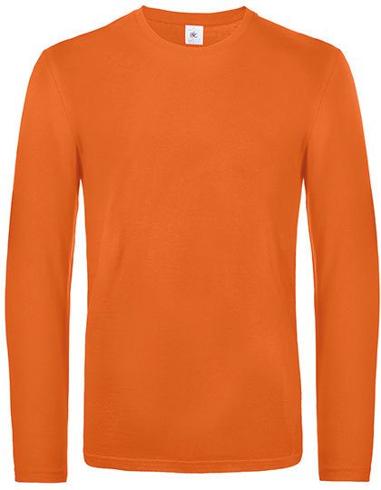 Men´s T-Shirt #E190 Long Sleeve – B&C BE INSPIRED in Urban Orange