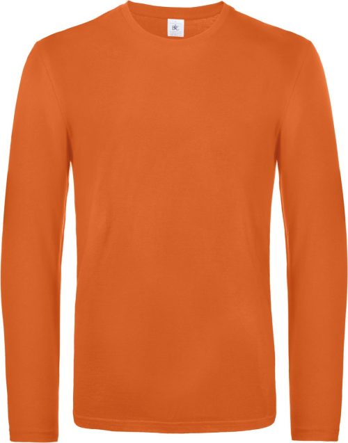 Herren-Langarmshirt #E190 TU07T – B&C in Urban Orange