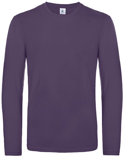 Men´s T-Shirt #E190 Long Sleeve – B&C BE INSPIRED in Urban Purple