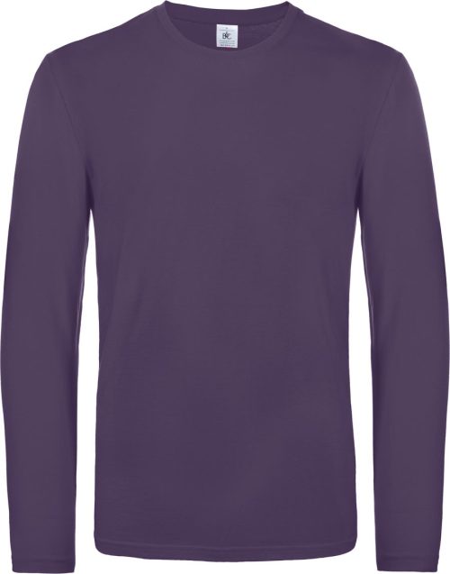 Herren-Langarmshirt #E190 TU07T – B&C in Urban Purple