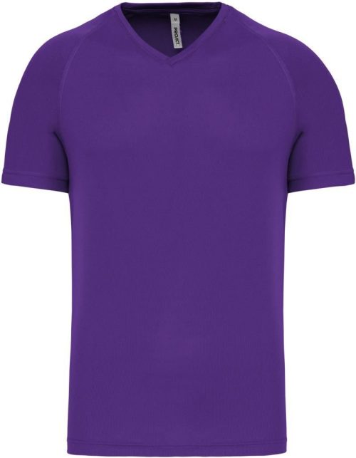 Herren V-Ausschnitt Sport Shirt PA 476 – Kariban ProAct in Violet