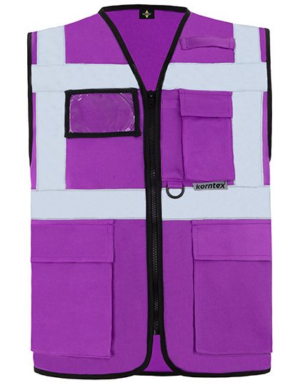 Executive Multifunctional Safety Vest Berlin – Korntex in Violett