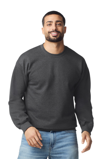 Softstyle™ Midweight Fleece Adult Crewneck – Gildan in Volcano Grey Heather