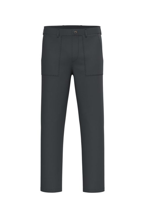 Nachhaltige vorgewaschene Herren Utility Hose NS735 – Native Spirit in Washed Coal Grey
