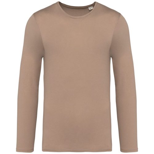 ausgewaschenes Unisex T-Shirt mit langen Ärmeln NS336 – Native Spirit in Washed Cream Coffee