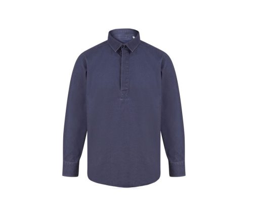 Pullover Drill Shirt FR050 – Front Row in Washed Navy