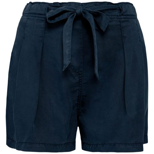 ausgewaschene Damenshorts aus Lyocell NS725 – Spasso in Washed Navy Blue