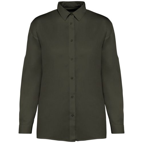Damenhemd aus Lyocell NS515 – Spasso in Washed Organic Khaki