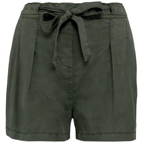 ausgewaschene Damenshorts aus Lyocell NS725 – Spasso in Washed Organic Khaki