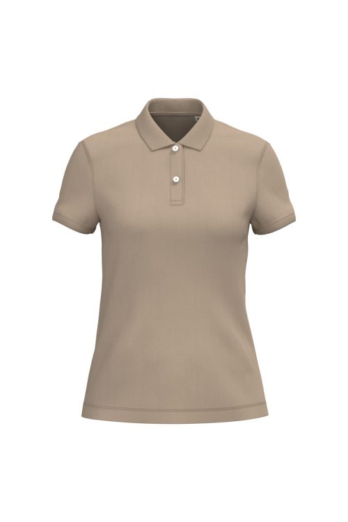 Polohemd aus Pikeetrikot für Damen NS208 – Native Spirit in Wet Sand
