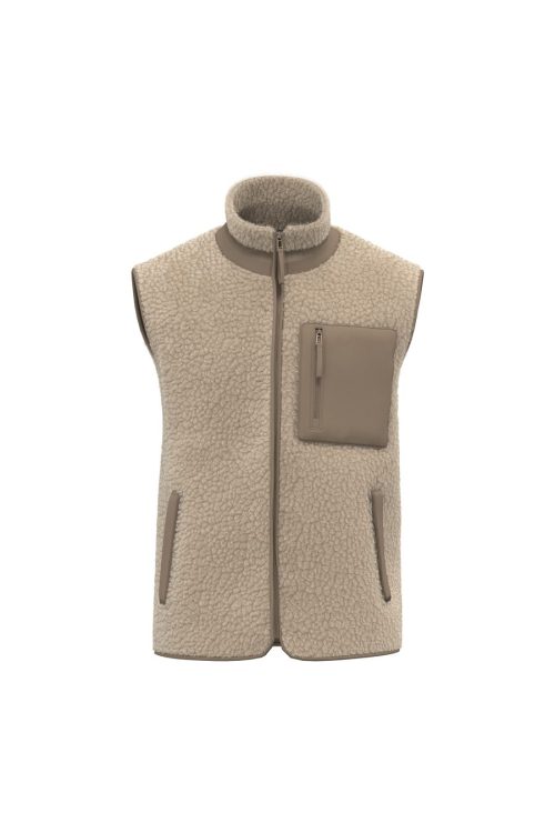 Unisex Sherpa-Bodywarmer NS624 – Native Spirit in Wet Sand / Driftwood