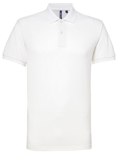 Men´s Polycotton Blend Polo – Asquith & Fox in White