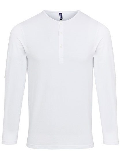 Men´s Long-John Roll Sleeve Tee – Premier Workwear in White