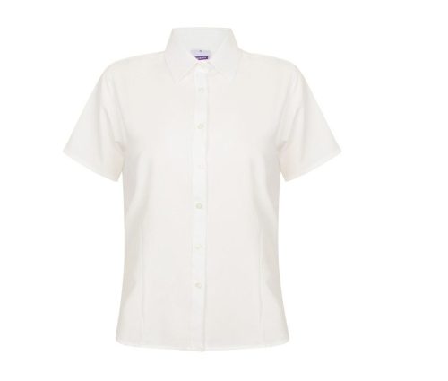 Ladies´ Wicking Short Sleeve Shirt – Henbury in White
