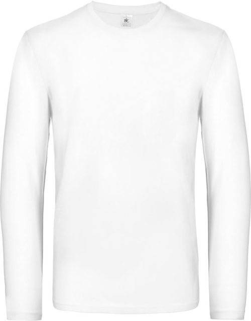 Schweres T-Shirt langarm #E190 LSL – B&C in White