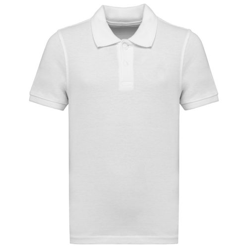Polohemd aus Pikeetrikot für Kinder NS209 – Native Spirit in White