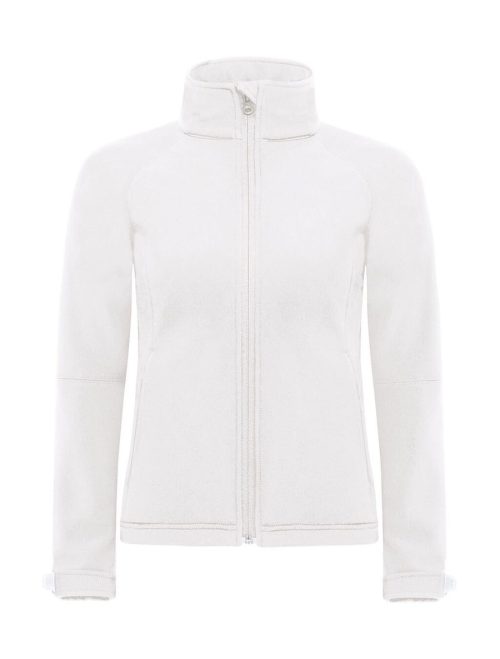 Hooded Softshell/women JW937 – B&C Outerwear in White