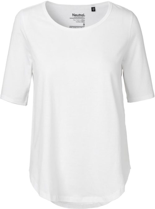 Damen T-Shirt "Loose Fit" O 81004 – Neutral in White
