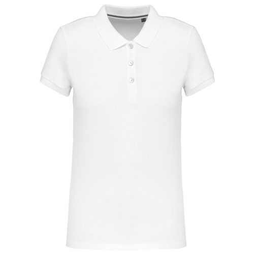 Damen-Kurzarm-Polohemd Supima® K2001 – Kariban in White