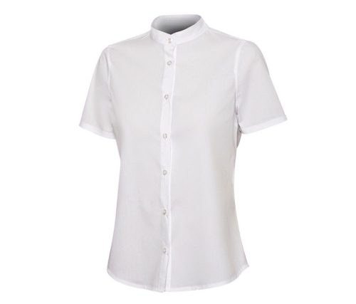 Women's Short-Sleeve Stretch Shirt 405014S – Velilla in White