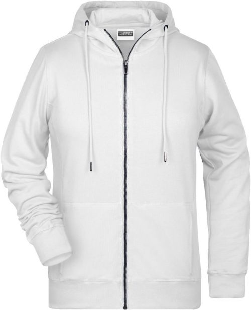 Damen Kapuzen Sweatjacke 8025 – Daiber in White
