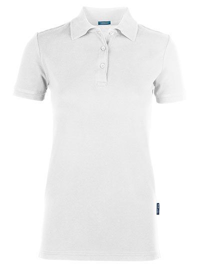 Women´s Luxury Stretch Polo – HRM in White