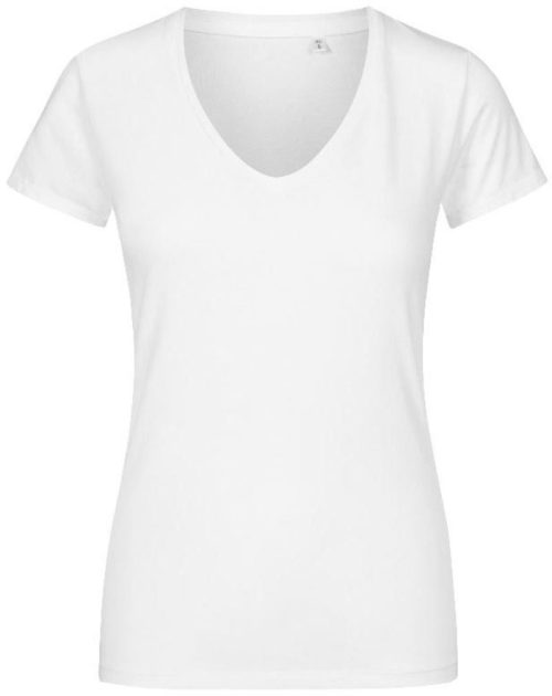 Damen X.O V-Ausschnitt T-Shirt 1525 – Promodoro in White