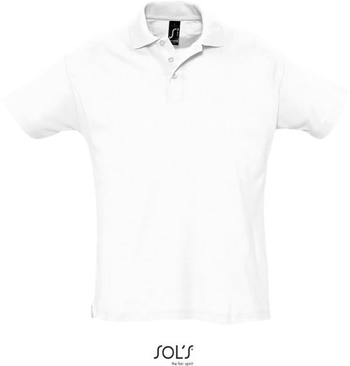 Piqué Polo Summer II – SOL'S in White