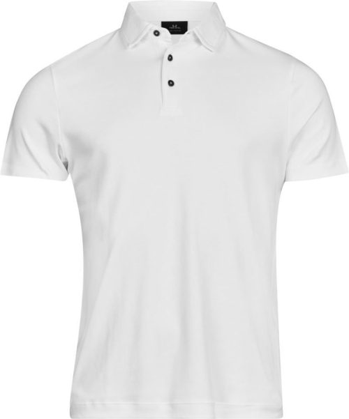 Herren Pima Baumwoll Polo TJ 1440 – Tee Jays in White