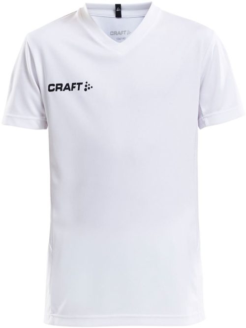 Kinder V-Ausschnitt Sport Shirt Squad Go Jersey Solid Jr – Craft Teamwear in White