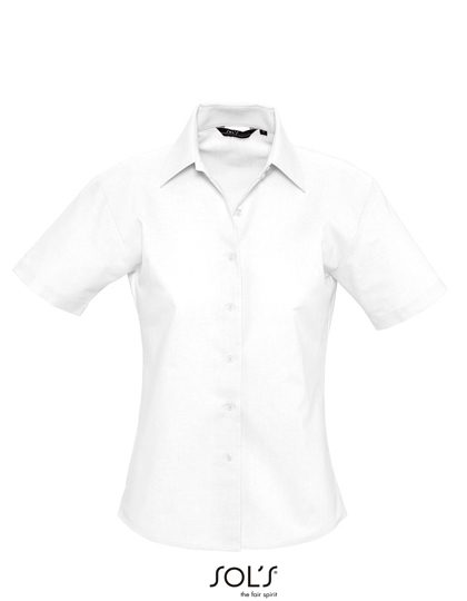 Women´s Oxford-Blouse Elite Short Sleeve – SOL´S in White