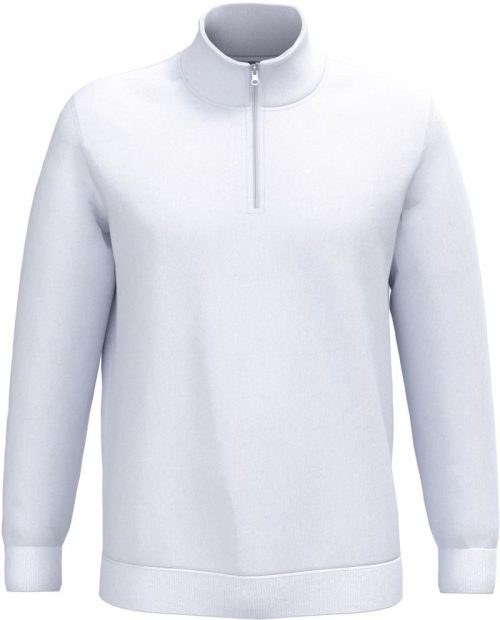 Sweater mit 1/4 Zip K 478 – Kariban in White