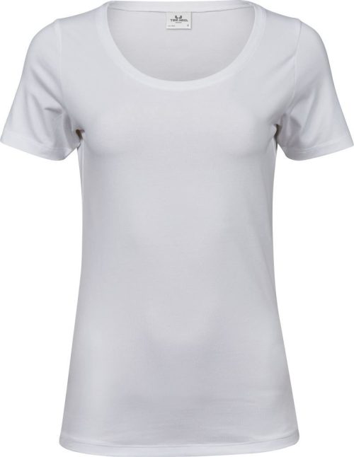 Damen Stretch T-Shirt TJ 450 – Tee Jays in White