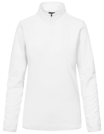 Women´s Recycled Fleece Troyer – Promodoro in White