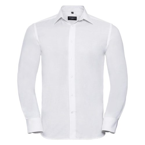 Langärmiges oxfordhemd R-922M-0 – Russell in White