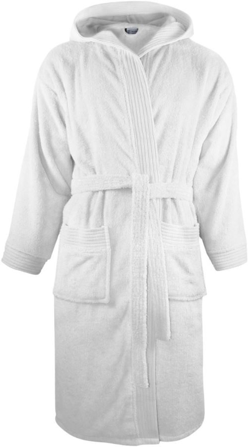 Kapuzen Bademantel Bathrobe hooded – The One Towelling in White