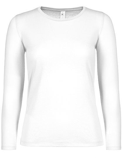 Women´s T-Shirt #E150 Long Sleeve – B&C BE INSPIRED in White