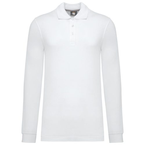 Polohemd mit langen Ärmeln WK276 – WK in White