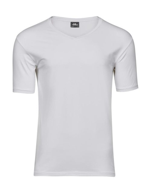 Men's Stretch V-Tee 401 – Tee Jays in White