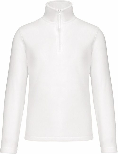 Microfleece Pullover mit 1/4 Zip "Enzo" K 912 – Kariban in White