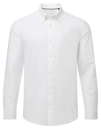 Men´s Cotton Long Sleeve Oxford Shirt – Asquith & Fox in White