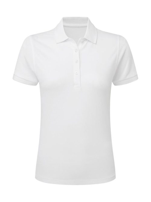 Signature Tagless Polo Stretch Women SGPoloF – SG Signature in White