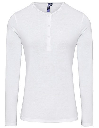 Women´s Long-John Roll Sleeve Tee – Premier Workwear in White