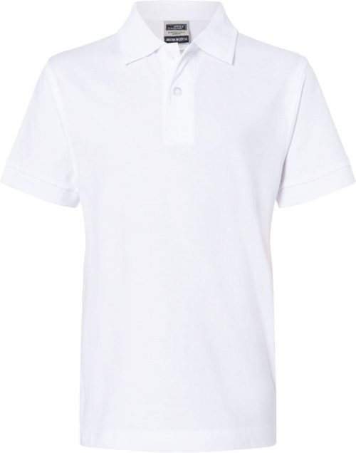 Kinder Piqué Polo JN 70K – Daiber in White