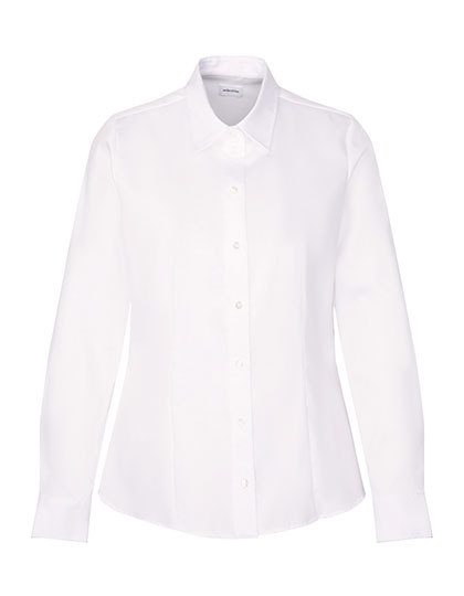 Women´s Blouse Regular Fit Fine Twill Longsleeve – Seidensticker in White