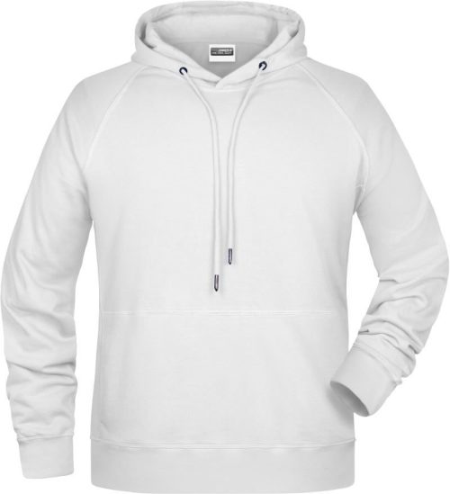 Herren Raglan Kapuzen Sweater 8024 – Daiber in White